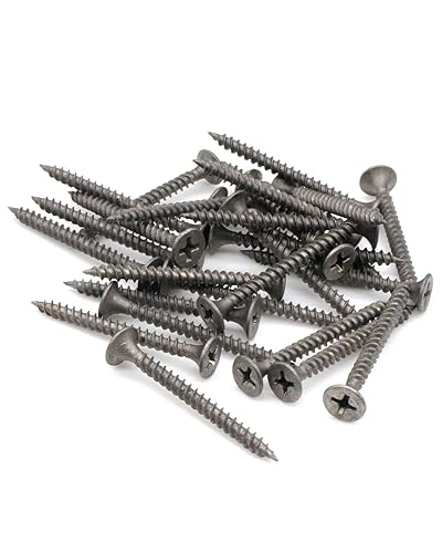 Miniatura 5 de IMScrews Tornillos Phillips de cabeza plana #6 x 2 para paneles de yeso de rosca fina, tornillo de madera de punta afilada, acero al carbono 1022A,