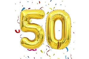50 Balloon Number 40 Inch Gold Giant Number Balloons 50th Anniversary Balloons