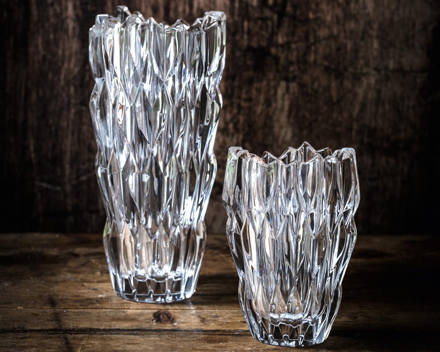 Nachtmann hochwertige Glasvase Quartz, Kristallglas, 16 cm, Made in Germany, 88333