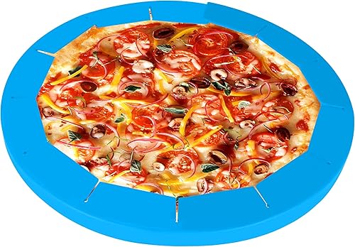 Miniatura 6 de WYMECT Paquete de 2 protectores de silicona ajustables para corteza de tarta, cubierta protectora de corteza para hornear, para pasteles de 8 a 11.4