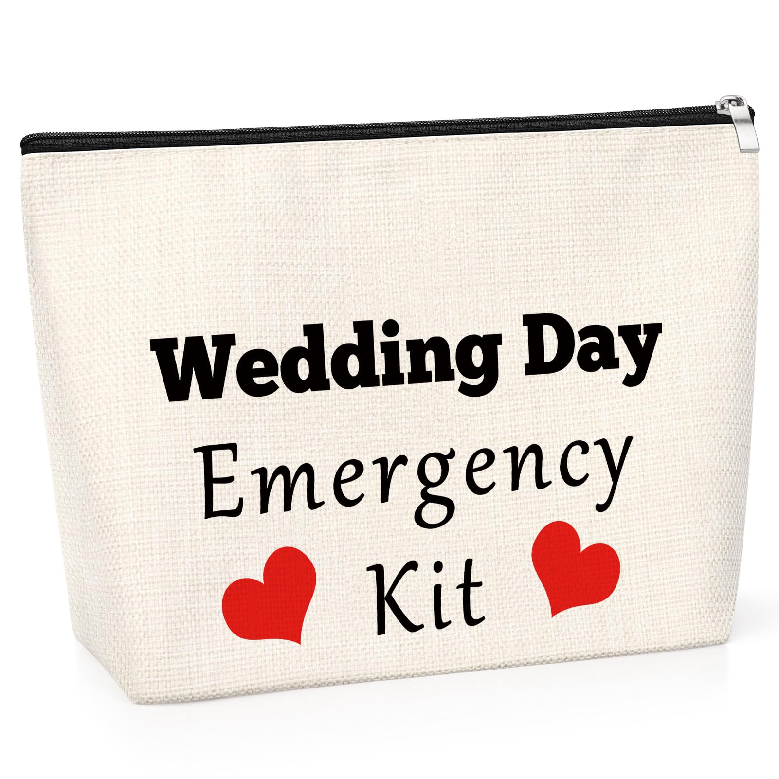 Wedding Gift for Bride Thank You Gift for Bridesmaid Cosmetic Bag Wedding Emergency Kit for Bride Bridal Party Gift for Friend Makeup Bag Bestie Bridal Shower Presents for Bridesmaid