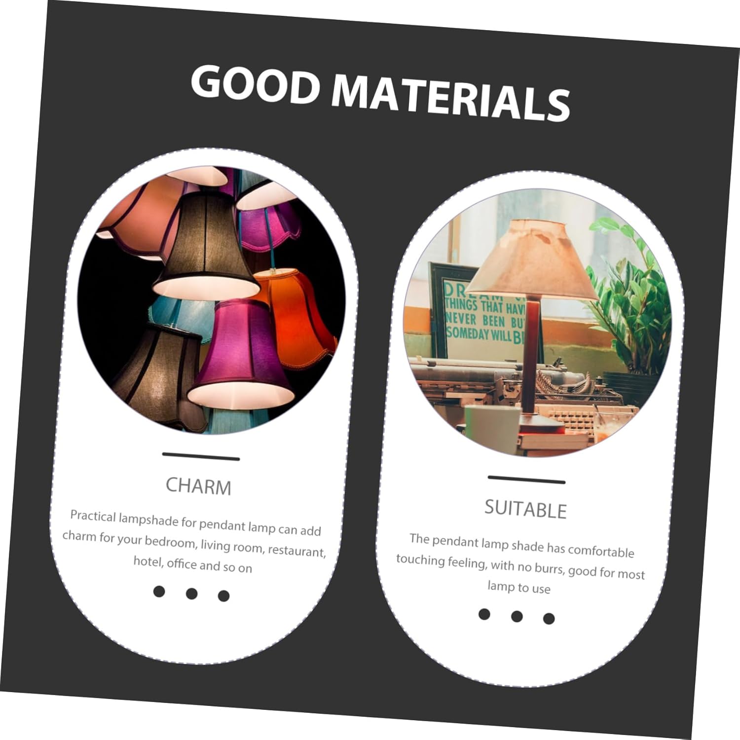 DOITOOL 2pcs Hanging Pendant Lamp Shade Woven Lamp Cover Classic Style Decorative for Bedroom