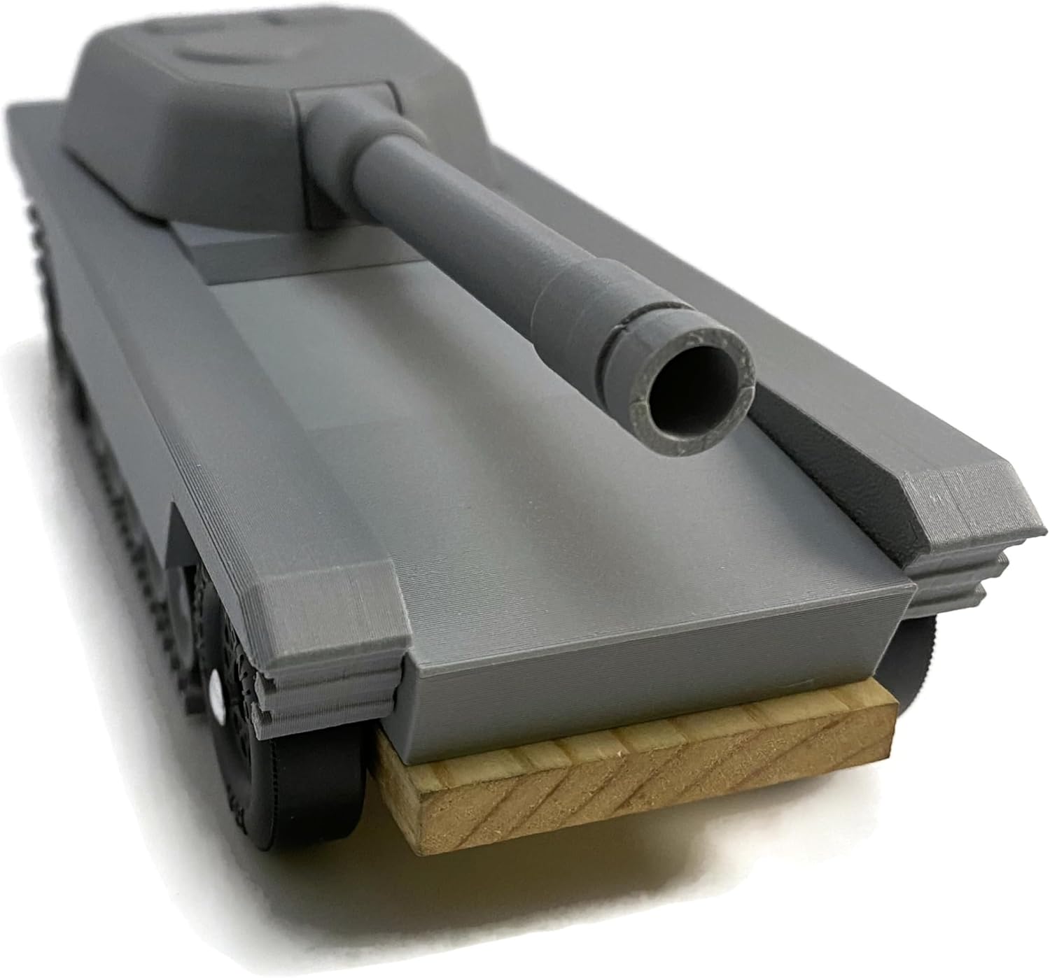 3D Printed Tank Destroyer Car Body Kit – Fits 1/4" Pine Block Slab – Pinewood Style Racer Body – No Wheels or Axles Included – Ready to Paint and Customize