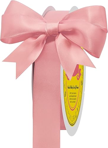 Miniatura 312 de Cinta de satén verde esmeralda de doble cara de 1-1/2 pulgadas x 50 yardas, cinta de poliéster verde esmeralda para envolver regalos, muy adecuada