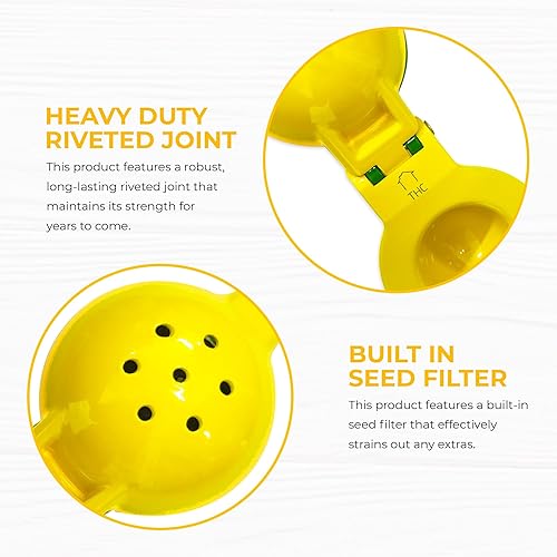 Miniatura 3 de The HomeFlow Co.'s - Exprimidor manual grande 2 en 1, exprimidor de frutas, exprimidor de mano de alta resistencia, fácil de usar y limpiar, extrae