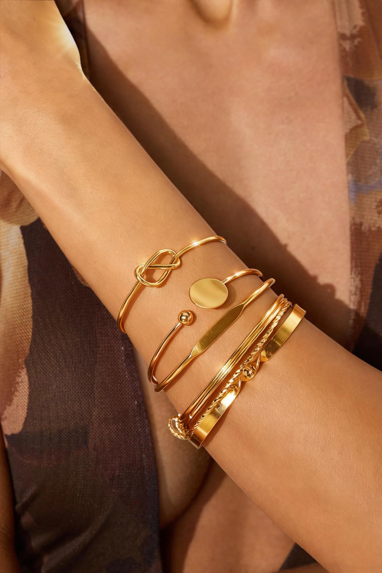 17 MILE 78 Pieces Gold Jewelry Set for Women, 9 Necklace, 24 Bracelet, 22 Earrings, 23 Knuckle Rings Gold Plated Jewerly set for Women Gift