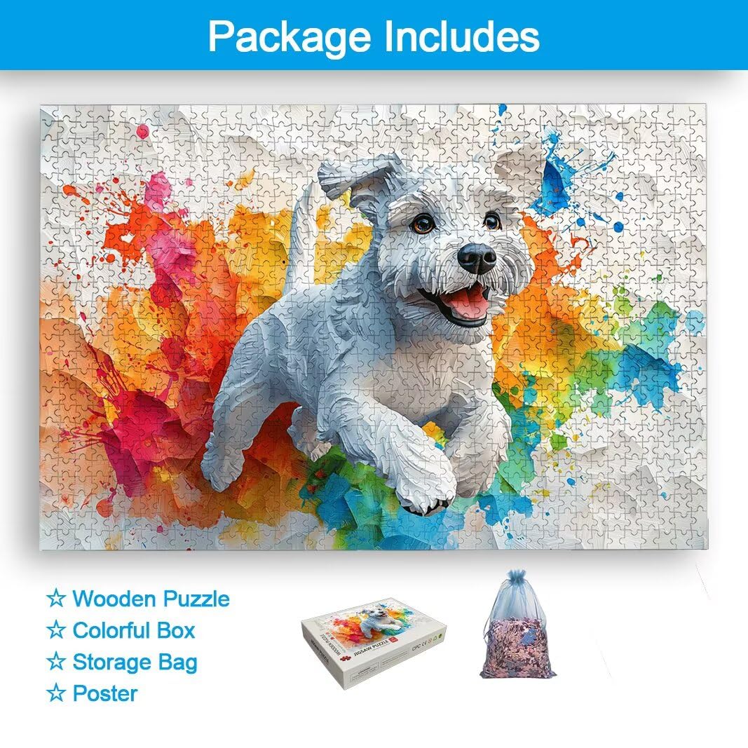 Puzzle 1500 Pièces Adultes, Puzzle 1500 Pieces Chien, Cadeau Femme -2174