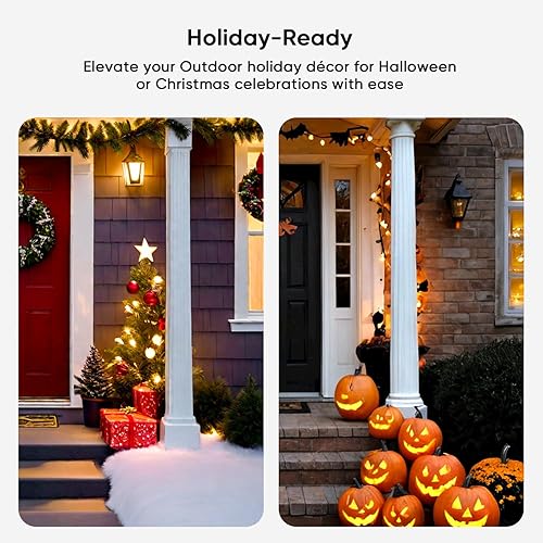 Miniatura 6 de TREATLIFE Enchufe de atenuación con control remoto inalámbrico de 100 pies, resistencia a la intemperie IP44, atenuador al aire libre para luces de