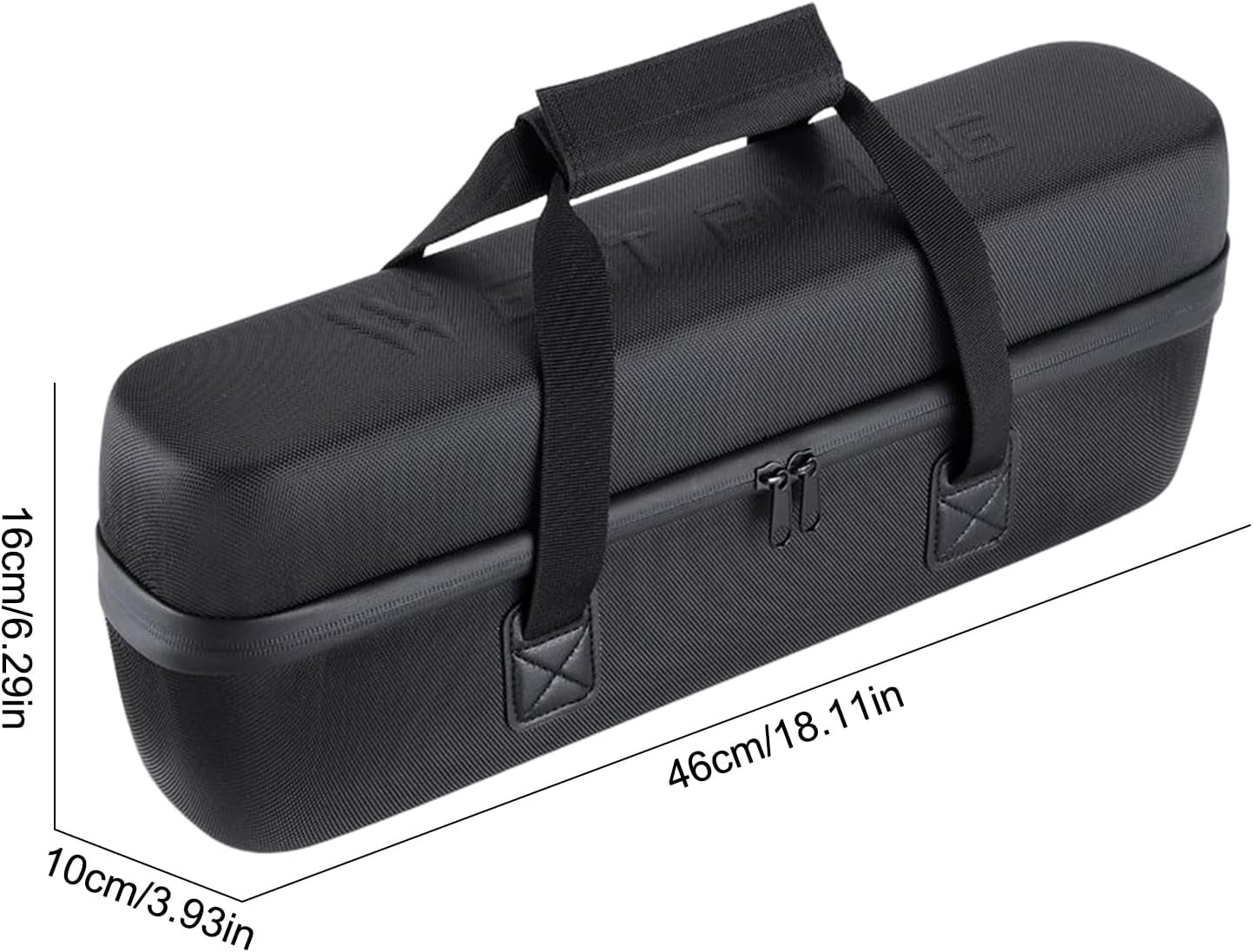 Ebike Battery Bag Dual Zipper Hard Shell 1680PU+EVA Waterproof Shock & Drop Protection Lightweight Shoulder Strap Case for Batteries, Lipo Cells & Daily Essentials Bike Accessory​