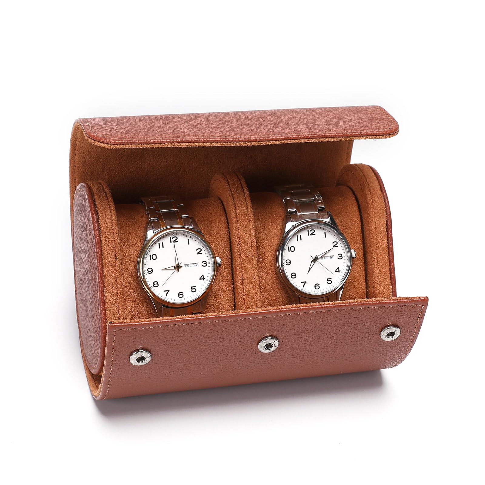 YWLUUOO Watch Box for Men Women Watch Roll Case 1/2 / 3Slot Leather Organizers PU Vintage Display Jewelry Storage Roll Case