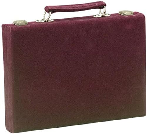 Miniatura 2 de Estuche de terciopelo color vino para juego de mesa backgammon, 18 pulgadas