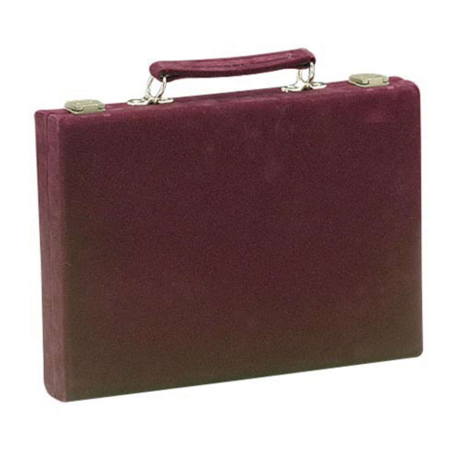 Suede Backgammon Set, Burgundy, 18" by CHH