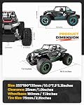 BEZGAR TB142 Voiture de télécommande - 1:14 RC Voitures pour garçons Enfants et adultes 2WD Tout-Terrains électriques hors route, 20 Km/h Jouet de camion avec deux piles rechargeables