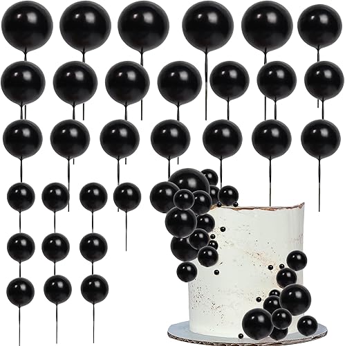 24 piezas de bolas para decoración de tartas, bolas, para cupcakes, bolas de espuma, decoración de tartas, mini globos para decoración de tartas,