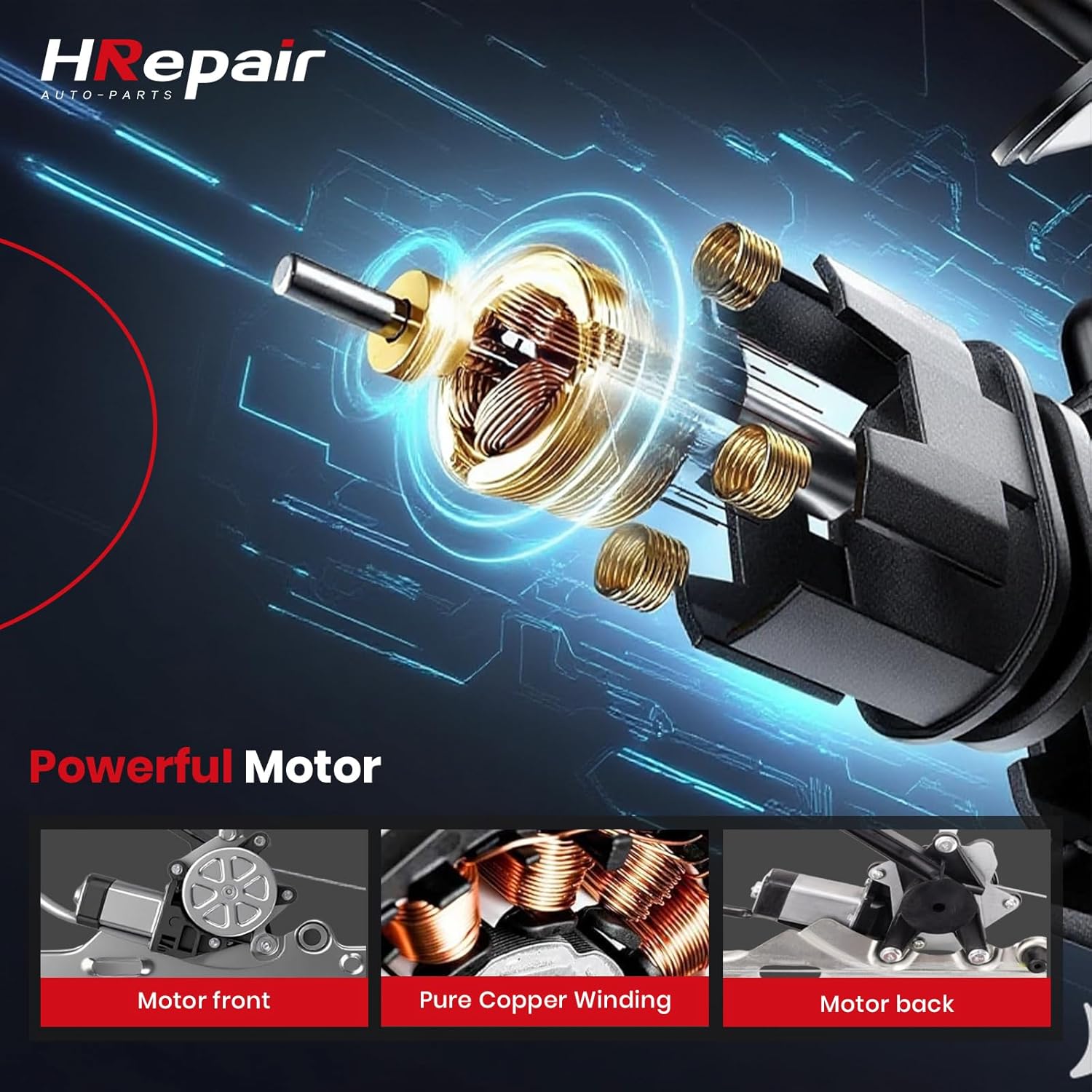 Window Regulator Driver Side fits for 2000-2007 Chevy Silverado Tahoe Suburban Avalanche & Cadillac Escalade & GMC Yukon XL Sierra,with Motor - Front Left(741-644)