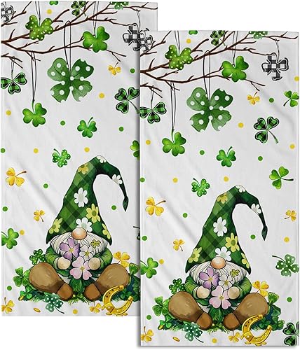 Vista 97 de Giwawa Juego de 2 toallas de mano de hojas marrones, toallas de baño bohemias suaves y delgadas, altamente absorbentes, decorativas, para cocina