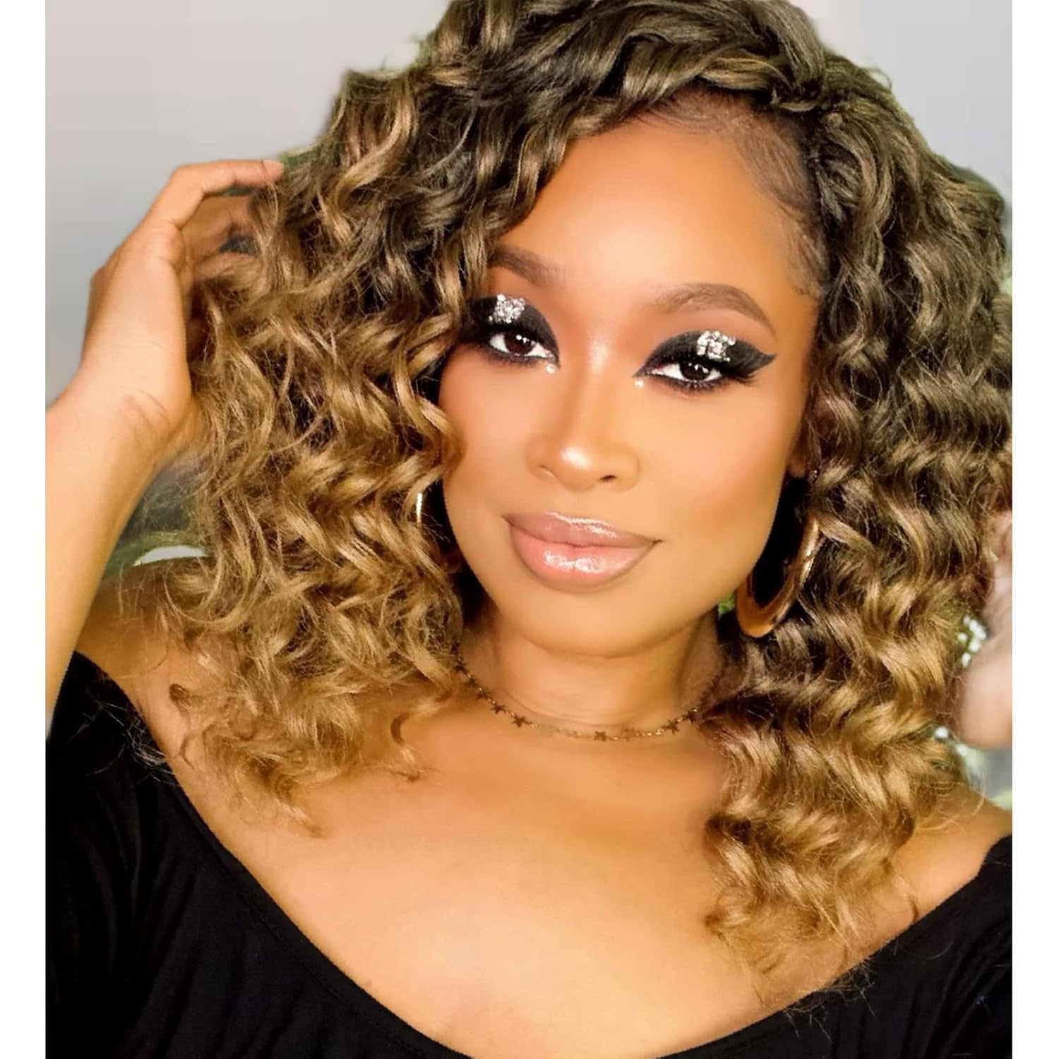 ToyoTree Ocean Wave Crochet Hair - 12 Inch 8 Packs Ombre Blonde Crochet Braids, Synthetic Braiding Hair Extensions (12 inch, T27)