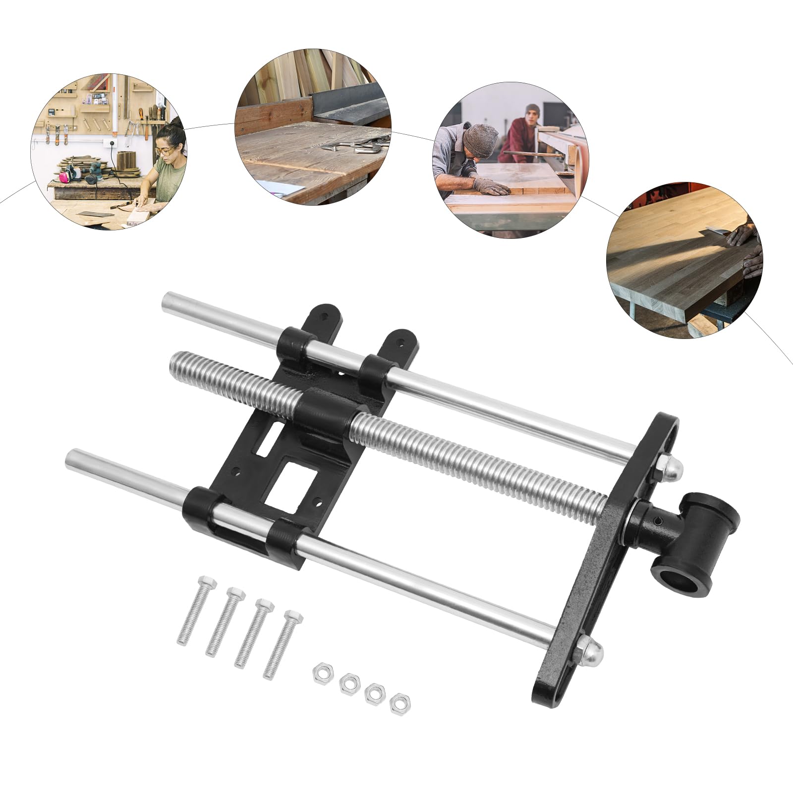 Pinza anteriore per pialla, morsa in legno, morsetto, 26 cm, pinza anteriore per ingegneria meccanica e saldatura, fissaggio di pezzi