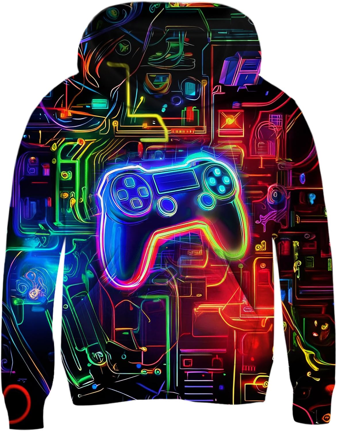 Boys Hoodies 3D Graphic Cool Hooded Pullover 6-16Y Sweatshirt for Kids
