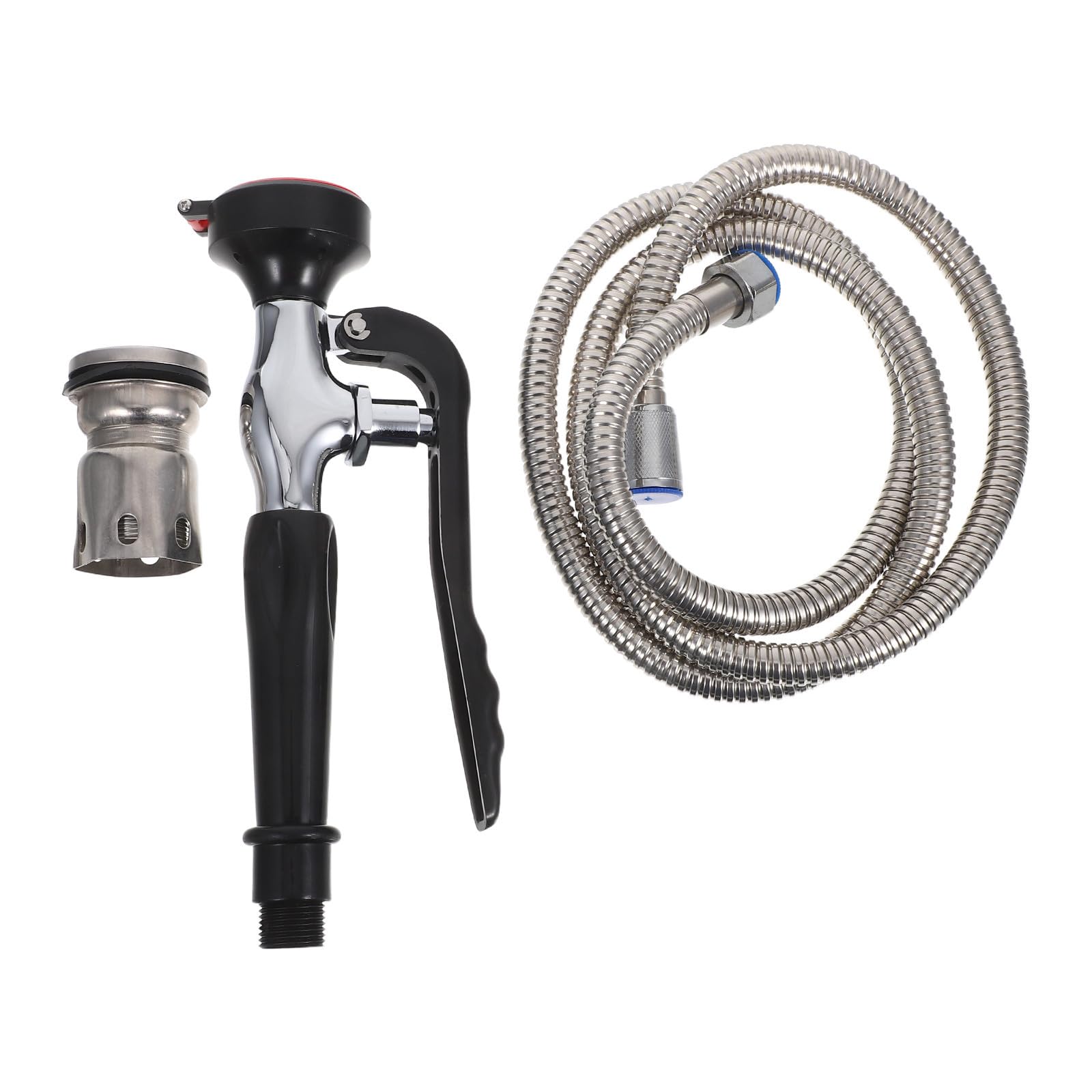 Mipcase Estación Lavaojos Portátil de Acero Inoxidable con Rociador para Fregadero, Fácil de Limpiar, Adecuado para Entornos Químicos y Oficina