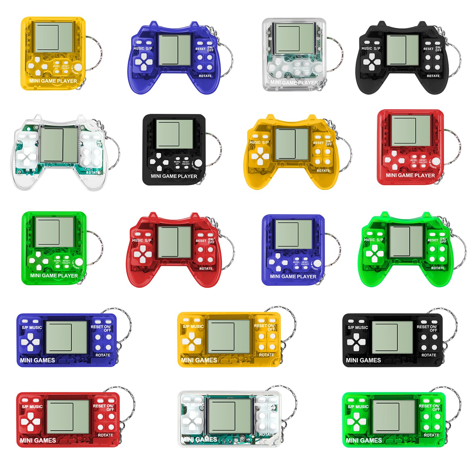 Vicloon 18Pcs Video Game Party Bag Fillers for Kids, Video Game Party Favors, Mini Video Game Keychains, Boys Birthday Party Supplies, Lucky Dip Prize for Boys Girls — image 1