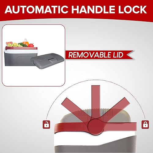 Miniatura 4 de Koolatron Enfriador eléctrico portátil enchufable para automóvil de 12 V, 25 L (26 cuartos de galón), nevera portátil eléctrica sin hielo para
