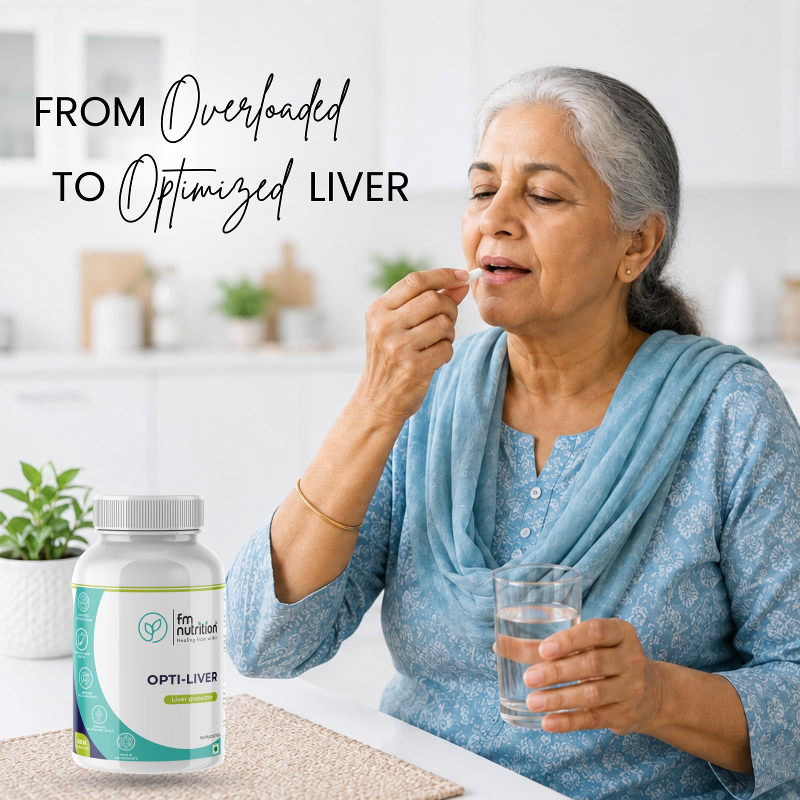 Opti-Liver | Liver Function & Detox Support | Glutathione, Milk Thistle & NAC | Digestive & Metabolic Support | Vegan | 60 Veg Capsules — Amazon image 7
