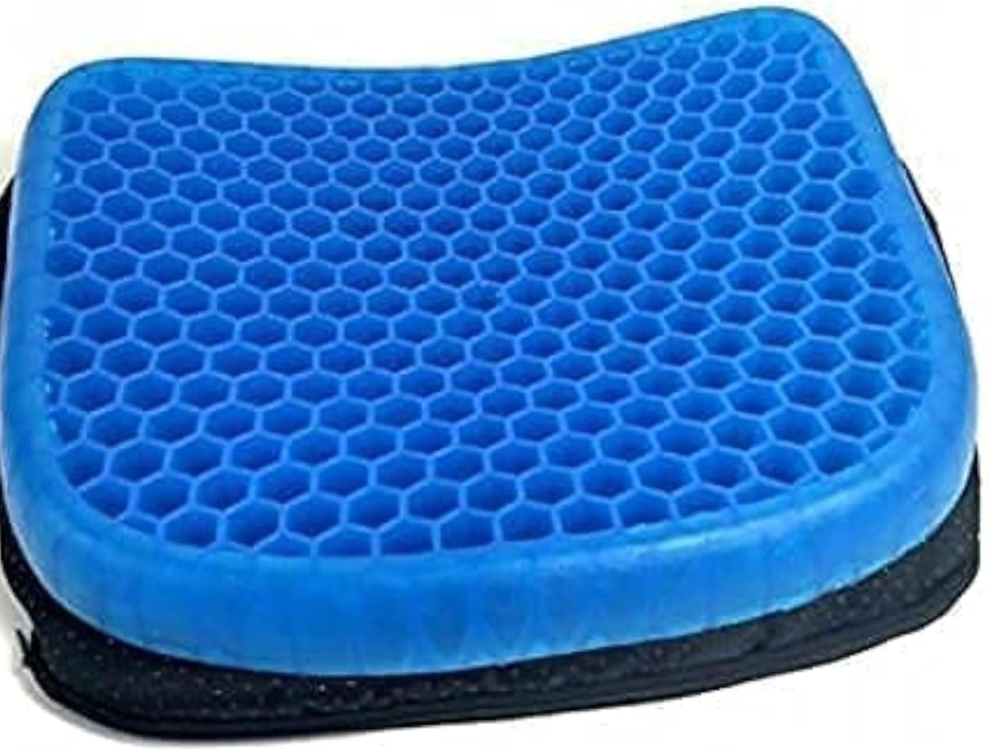 BIGXEN Egg Gel Seat Cushion, Breathable Gel Cushion Chair Pads with Non-Slip Cover for Home Office Car Wheelchair, Honeycomb Design As Seen On TV-1PCS