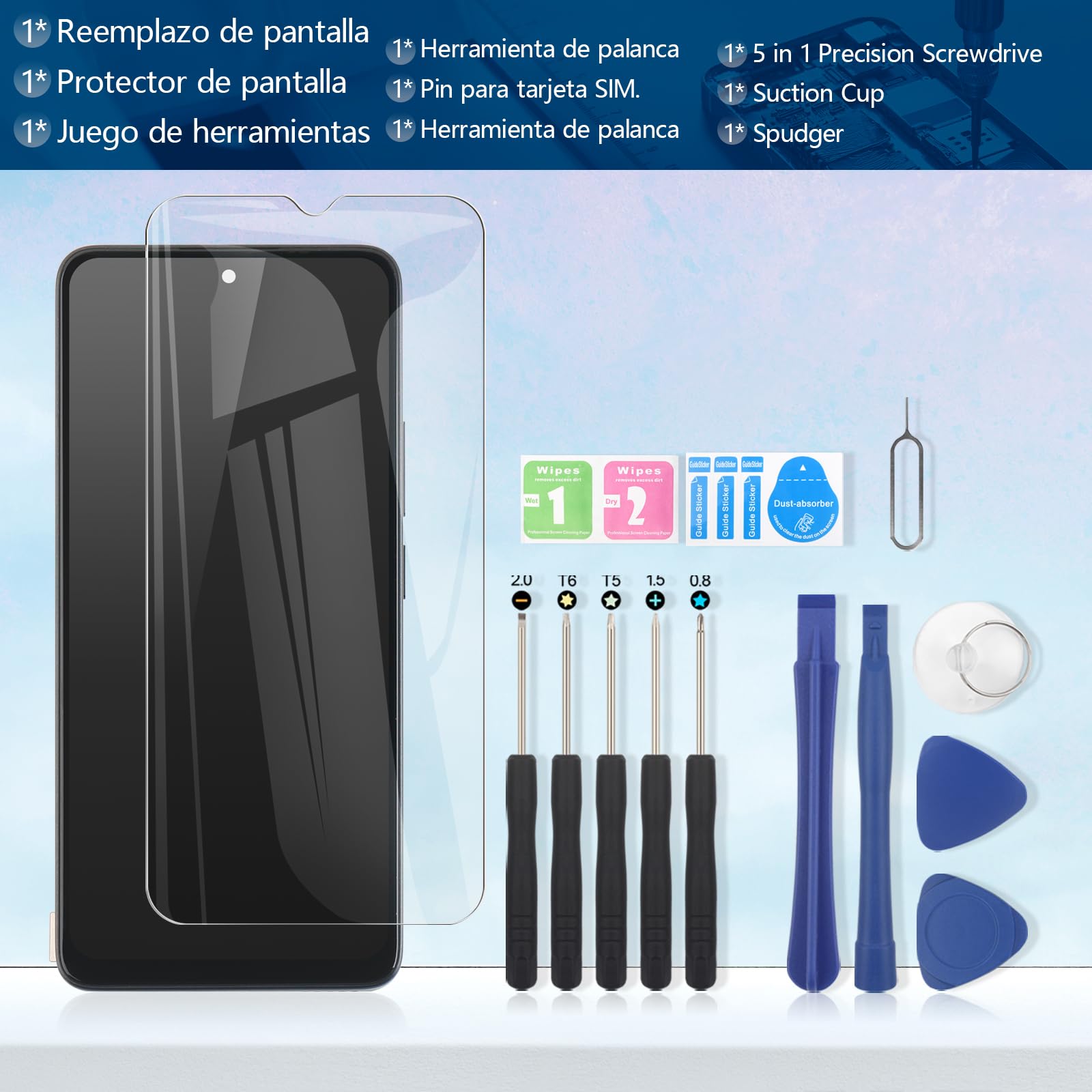 RongZy Pantalla para Xiaomi Redmi Note 13 4G 23124RA7EO LCD Reemplazo de Pantalla LCD para Xiaomi Redmi Note 13 4G LCD Digitizer Pantalla táctil Montaje Reemplazo con Herramientas (Negro con Marco)