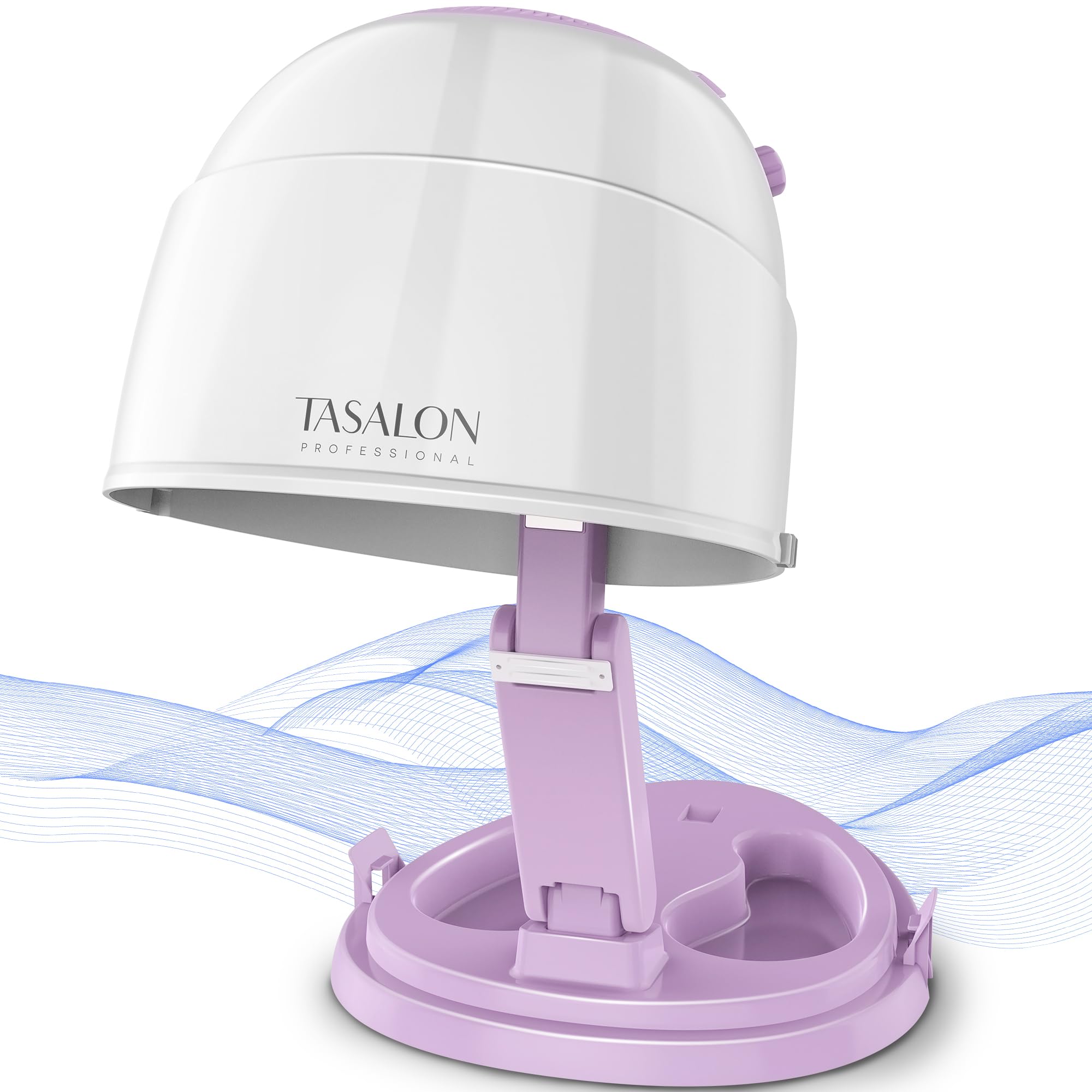 TASALON 1875W Ionic Hooded Hair Dryer Bonnet with Heating Settings,  Professional Sit Under Hair Dryers for Women with Ceramic Technology,  Portable