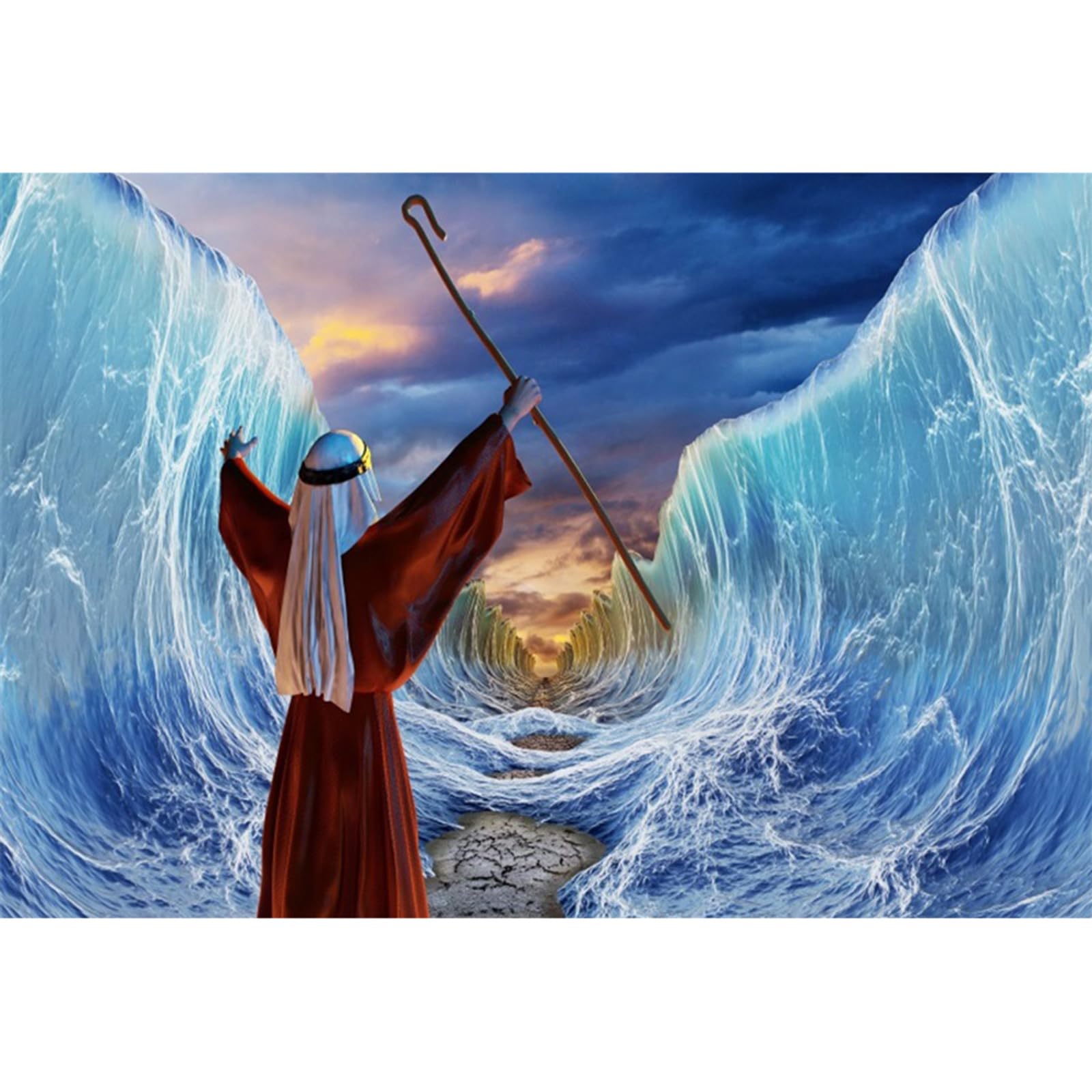 Amazon.com : YongFoto Jewish Passover Backdrop 5x3ft Moses Parting