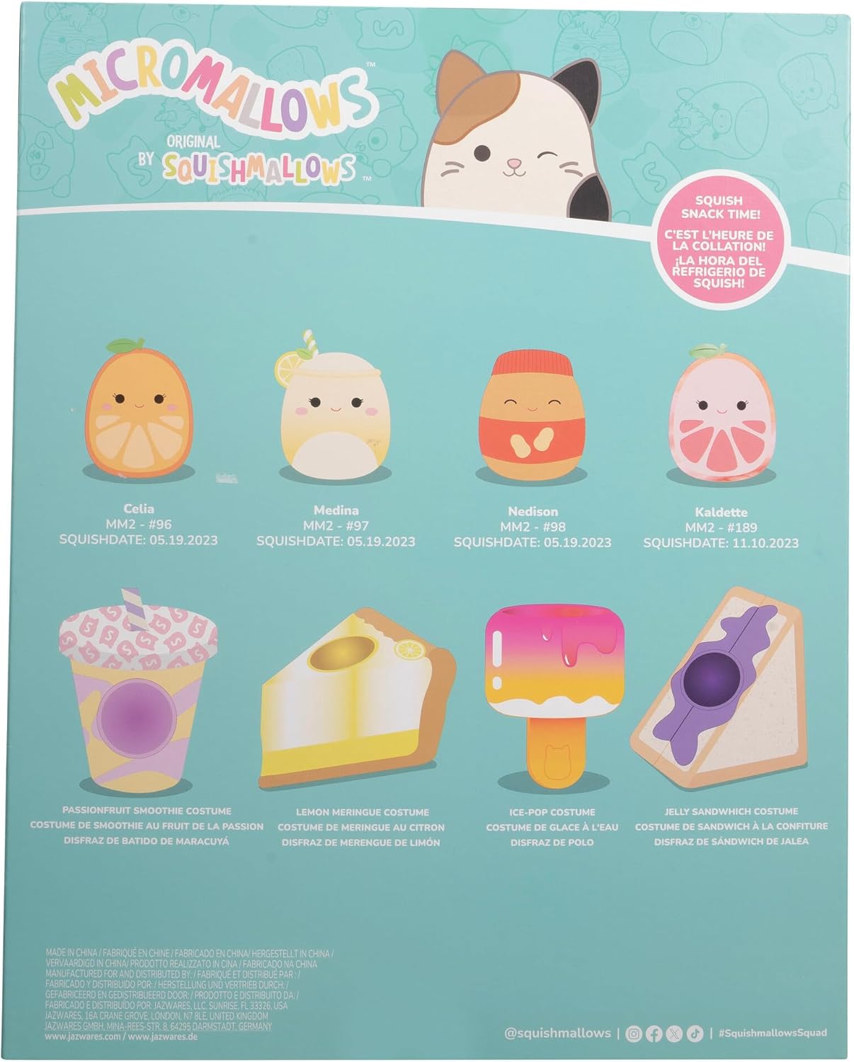 Squishmallows Original Micromallows “Snack Machine” Deluxe Accessory Set