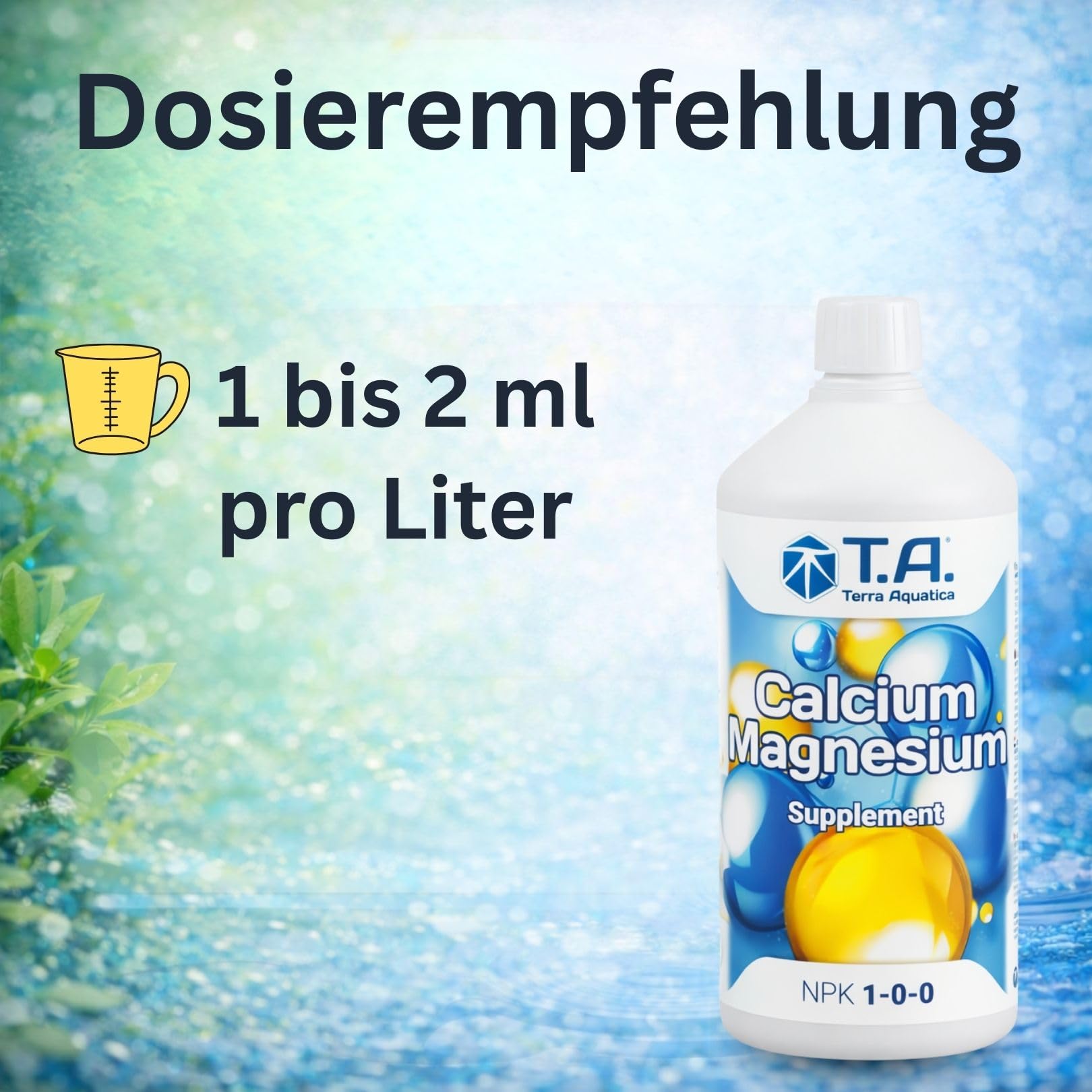 Weedness T.A. Calcium Magnesium 10 Liter - Naturdünger NPK Dünger Grow Flüssig Bio Organischer Tomaten Gurken