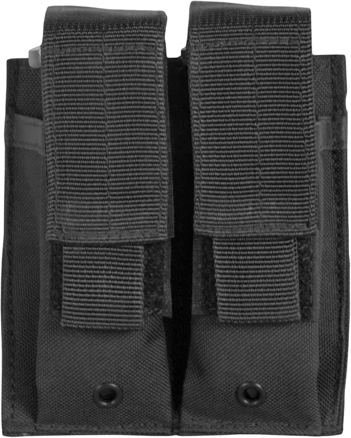 FOX OUTDOOR PRODUCTS unisex-adult Dual Pistol Mag Fully Modular Compatible 5" X 4 1/4" Pouch W/Elasticized Sides & Adjustable Flaps