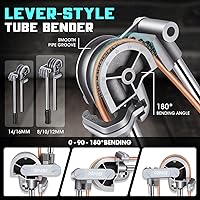 Vista 5 de DNA MOTORING 3 en 1 Kit de herramientas de abocinación doble, kit de herramientas de llamarada, incluye doblador de tubos de 180 grados, cortador