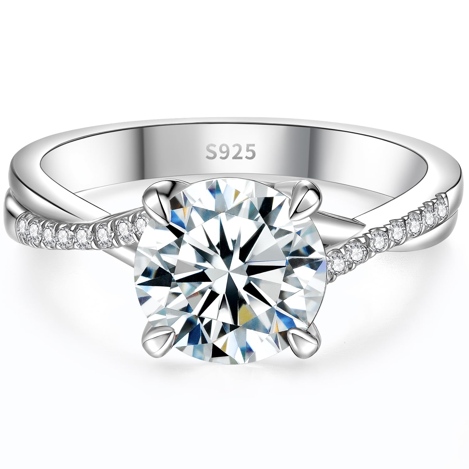 Solitaire Moissanite Engagement Ring
