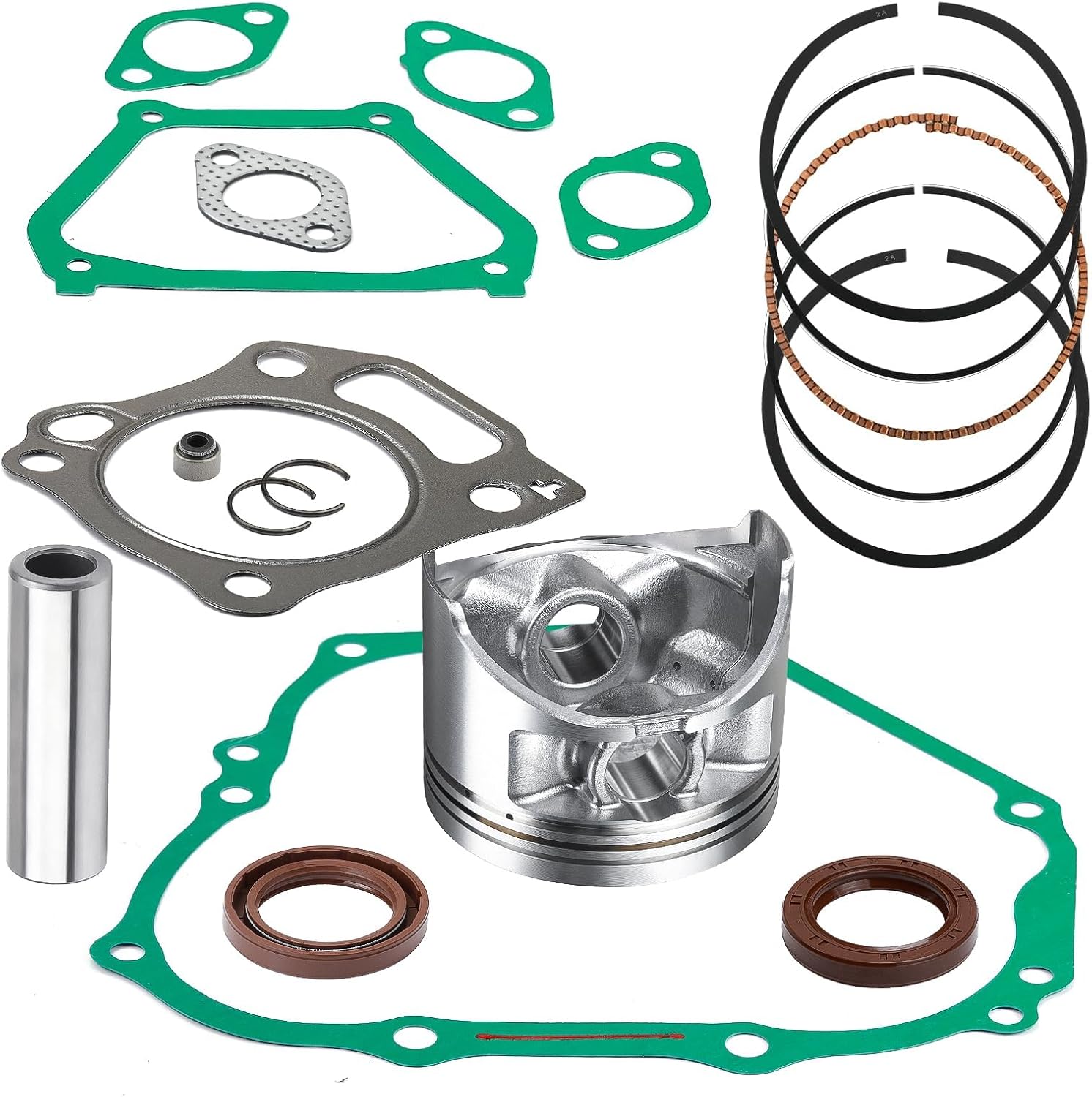 357cc Engine Rebuild Kit STD Piston JN6-11400-00-00 & Gaskets Seal For Yamaha 2001-2025 G21 G22 G27 G28 YDR-A DR2A YTF