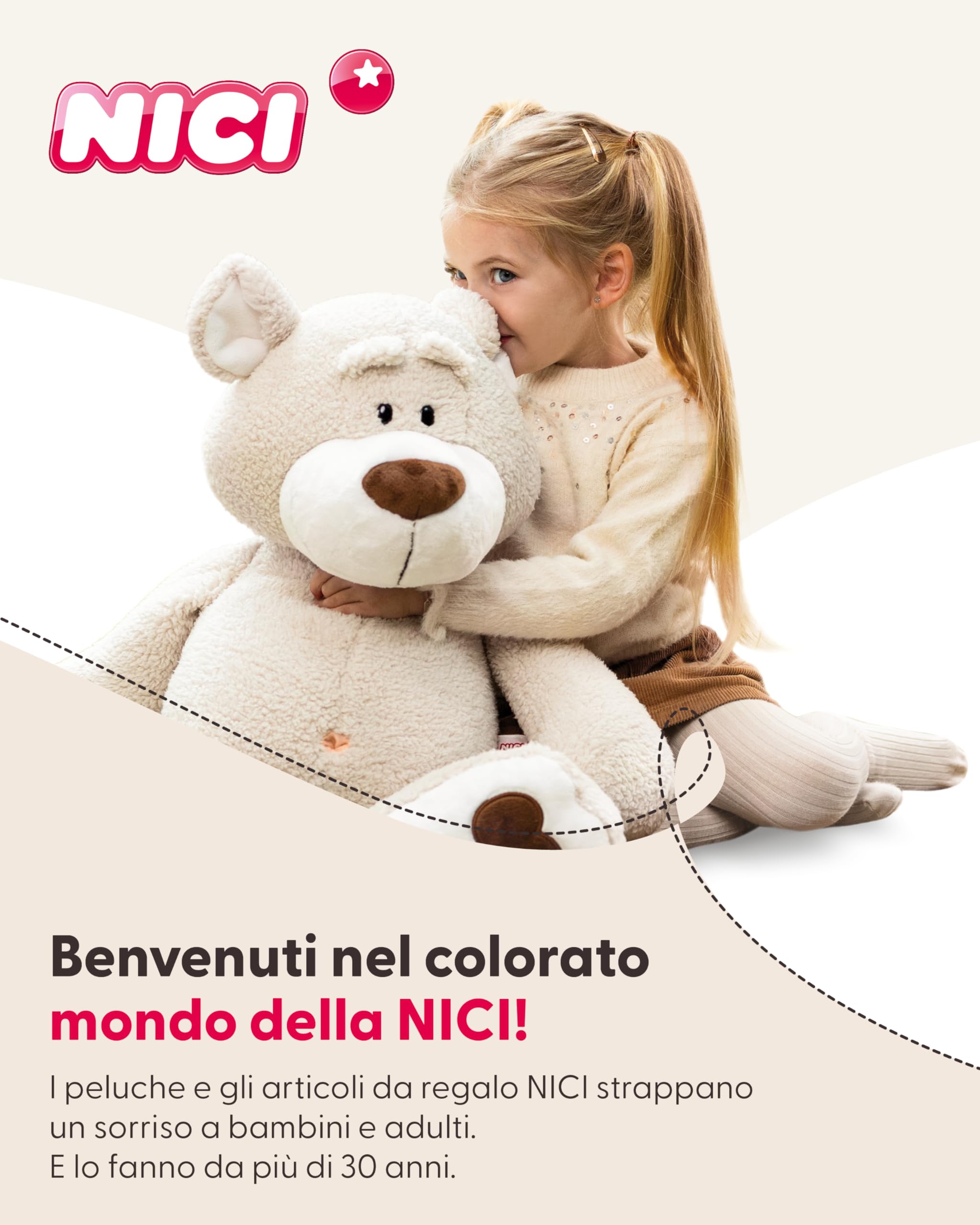 NICI cuscino di peluche Pecora 35x33cm nero - Soffice cuscino morbido per bambini, bambine, neonati e amanti dei peluche - Ideale a casa, all'asilo o in viaggio - 49921