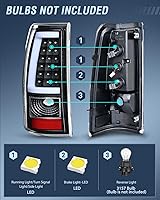 Vista 108 de Nilight Conjunto de faros delanteros Led DRL para Chevy Silverado Avalanche 2003 2004 2005 2006 Chevy Silverado Avalanche 1500 2500 3500/2007