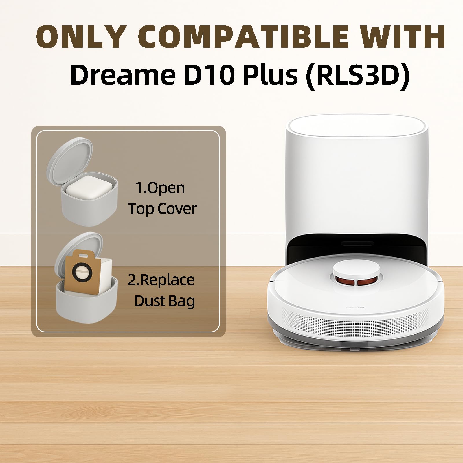 【未開封新品】Dreame/D10 Plus Amazon.com: 10 Pack 4-Liter D10 Plus Vacuum Bags Compatible with