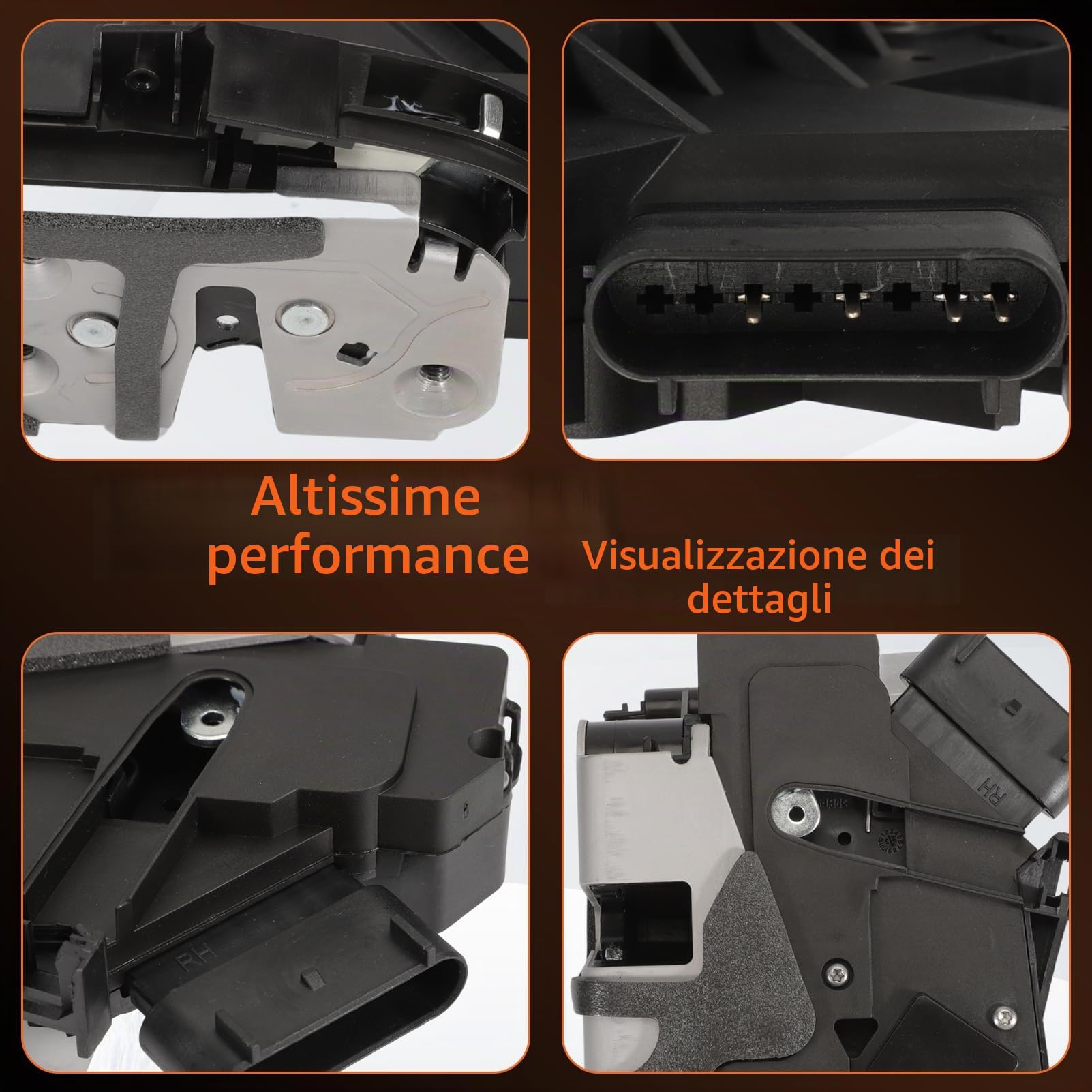 Attuatore serratura porta meccanismo serratura anteriore destro compatibile con Fiesta Attuatore serratura porta compatibile con Transit Connect Courier Focus C-max AM5AU21812BF