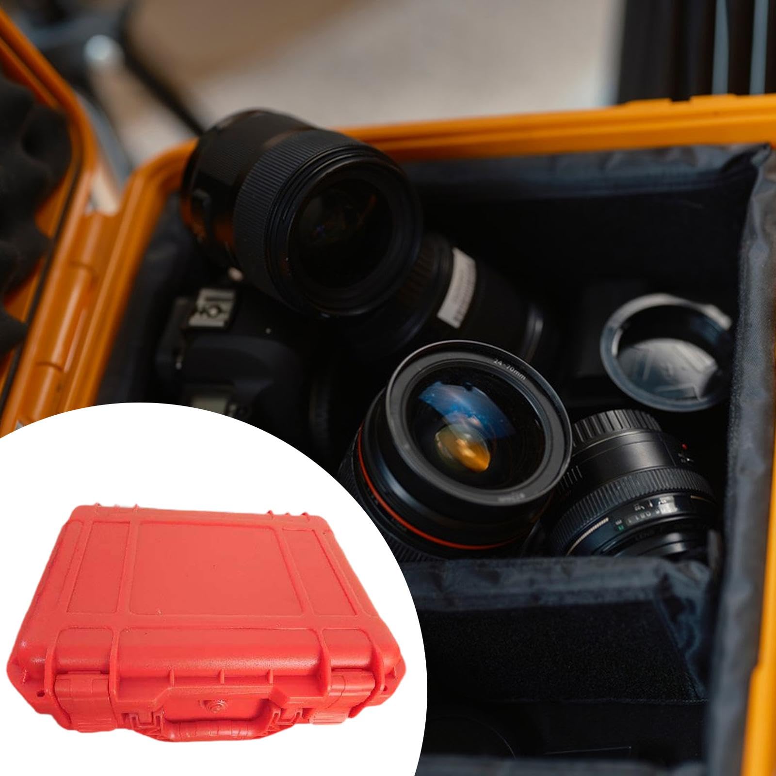 Caja de Almacenamiento Estuche Protector Rígido para Cámara con Espuma Maleta Impermeable Resistente a Golpes Y Polvo para Equipos de Fotografía Y Ele, Interior 326x246x126mm