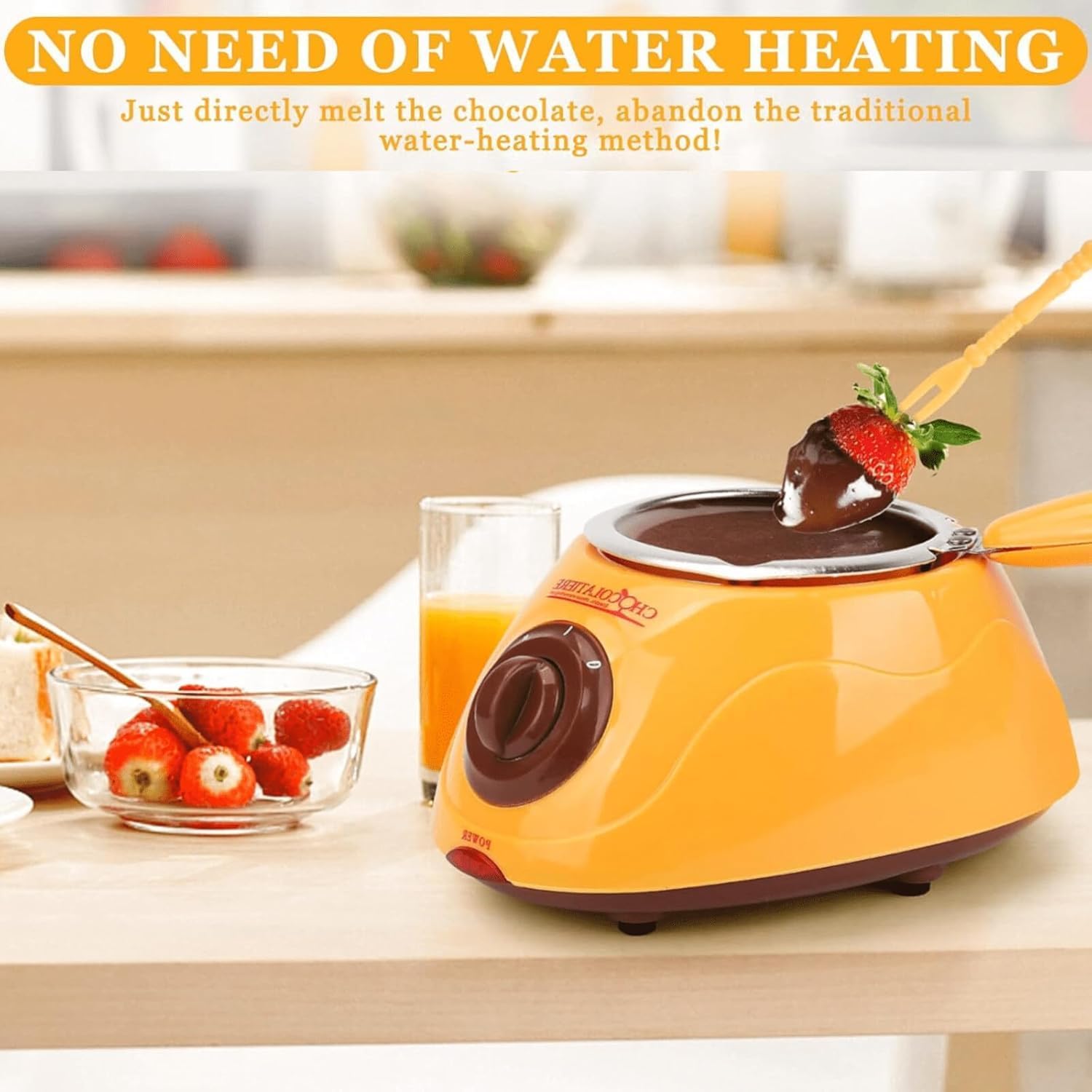 Portible Melting Pot Kit | Electric Maker for Homemade Candy, Fondue, Butter, Cheese Includes Forks, Spatulas, Molds, Drying Rack DIY Baking 3