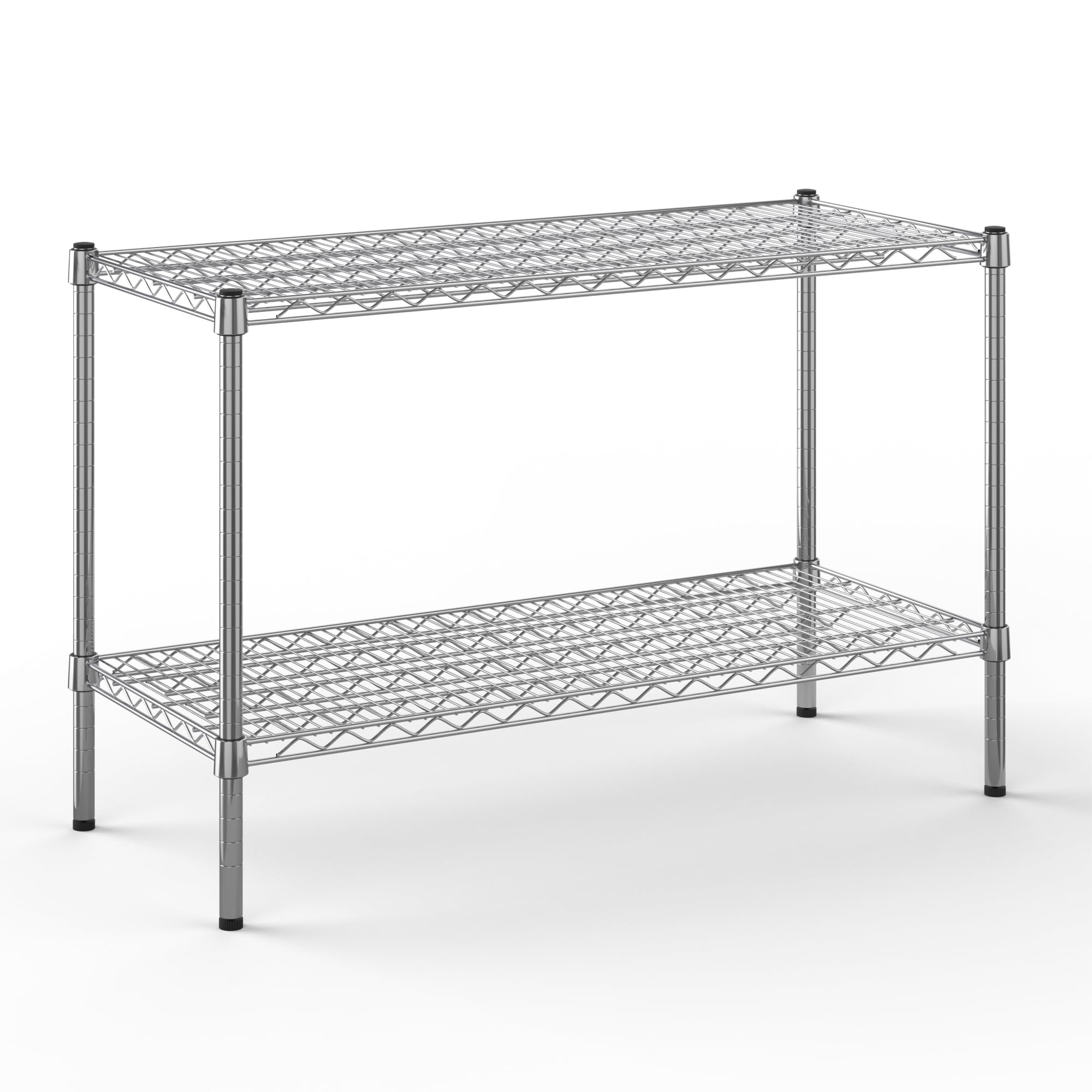 18" Deep x 42" Wide x 27" Height Wire Shelving Kit | 2-Tier | NSF Commercial Storage Rack Unit