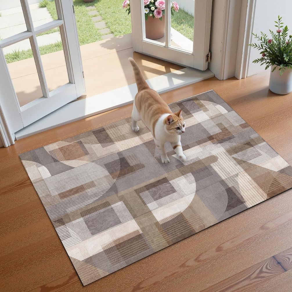 Tappeto Passatoia Cucina Antiscivolo Lungo Corridoio Tappeto Passatoia Lavabile Tappeti Runner Cucina Tappetino per Cucina Soggiorno Corridoio ，100 x 270 cm