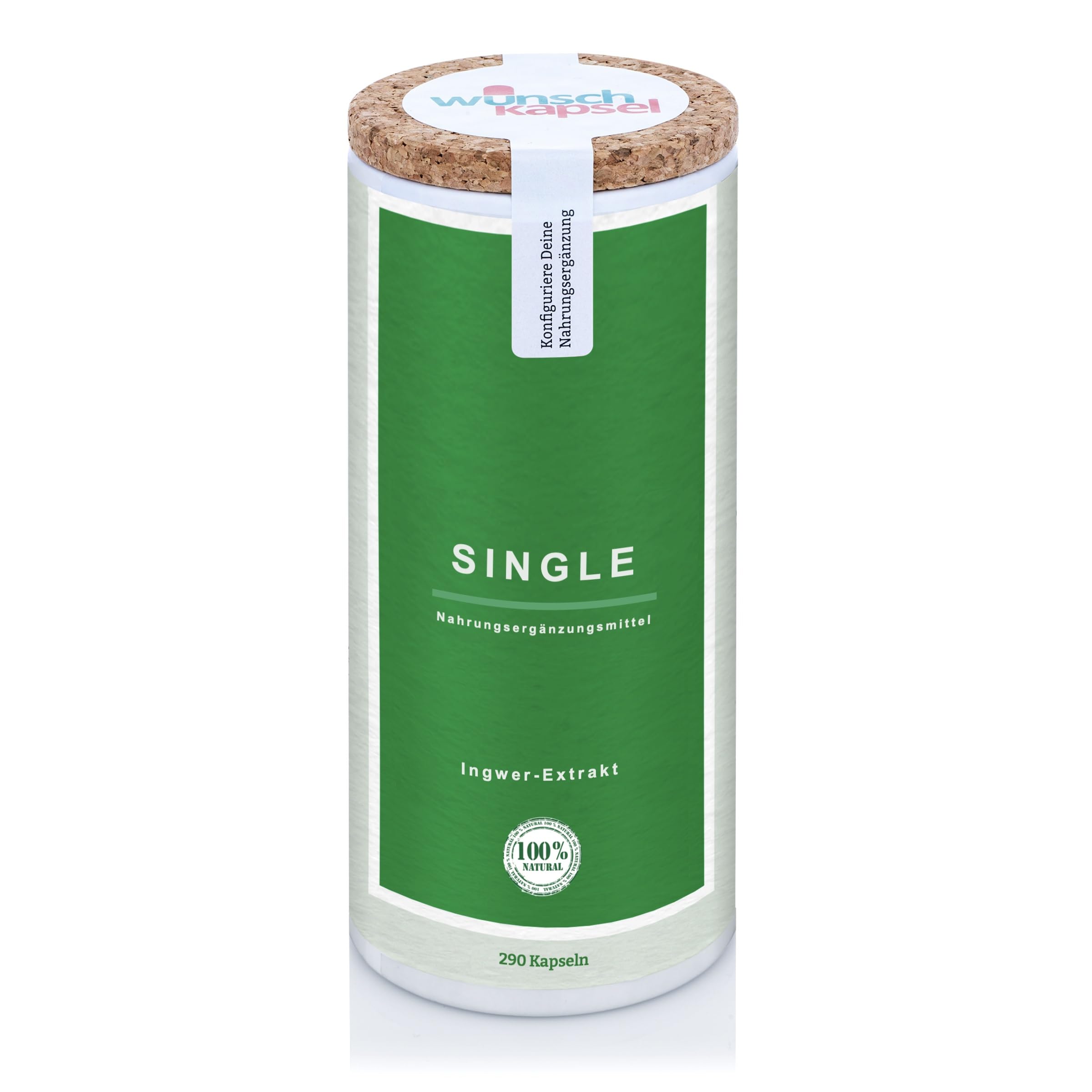 SINGLE Ingwer-Extrakt - 290 Kapseln Inhalt