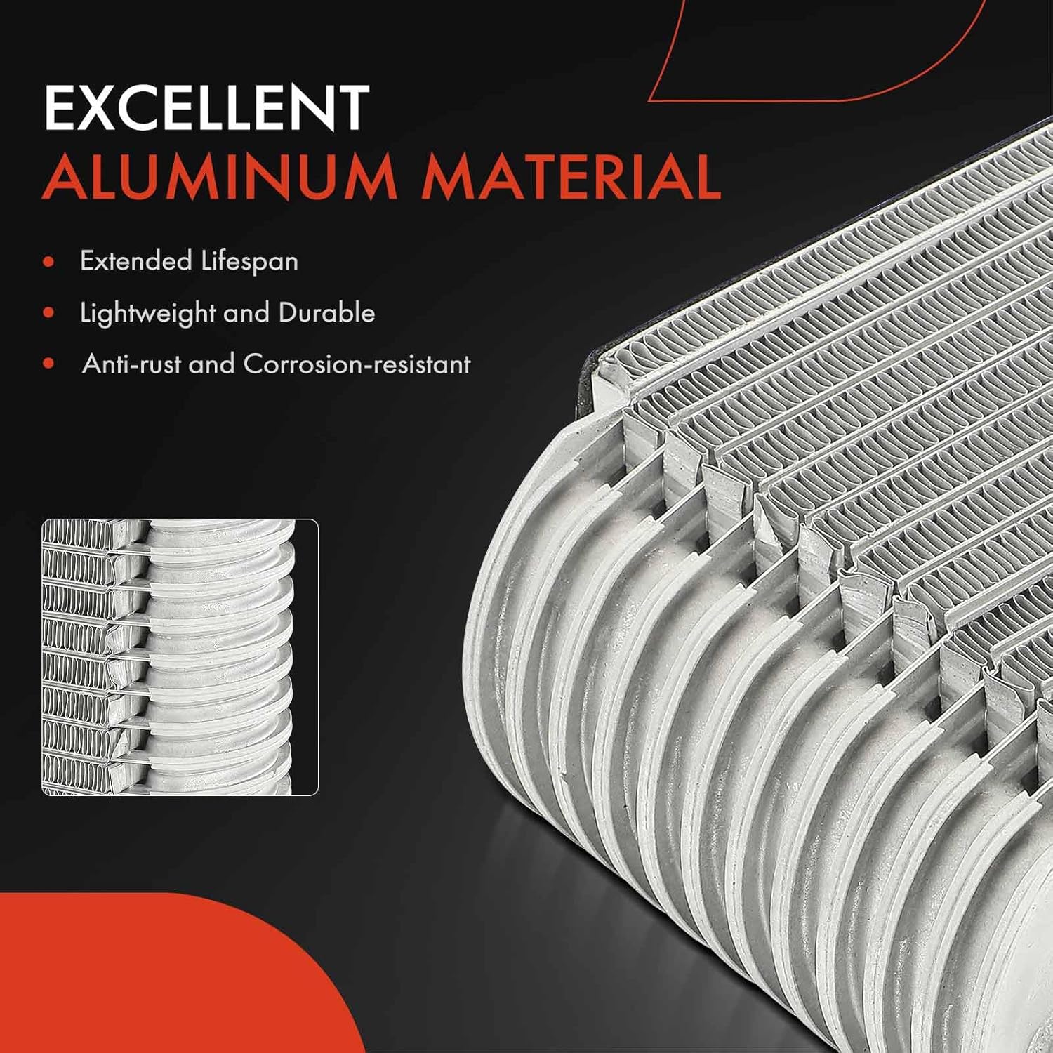 A-Premium AC Evaporator Core Compatible with Ford Mustang 1987-1993, Thunderbird 1987-1988 & Lincoln Mark VIII 1987 & Mercury Cougar 1987-1988