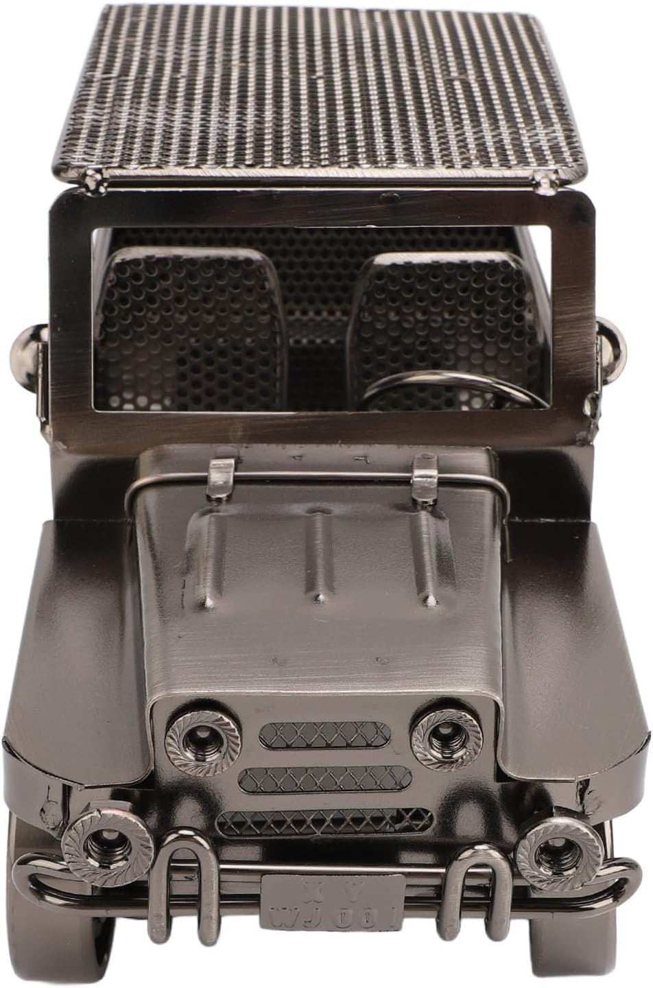 Pilipane Metal Car Figurine Vintage Antique Handcrafted Iron Decorative Model Ornament for Home Entryway TV Cabinet Wine Cabinet Decor (Silver)