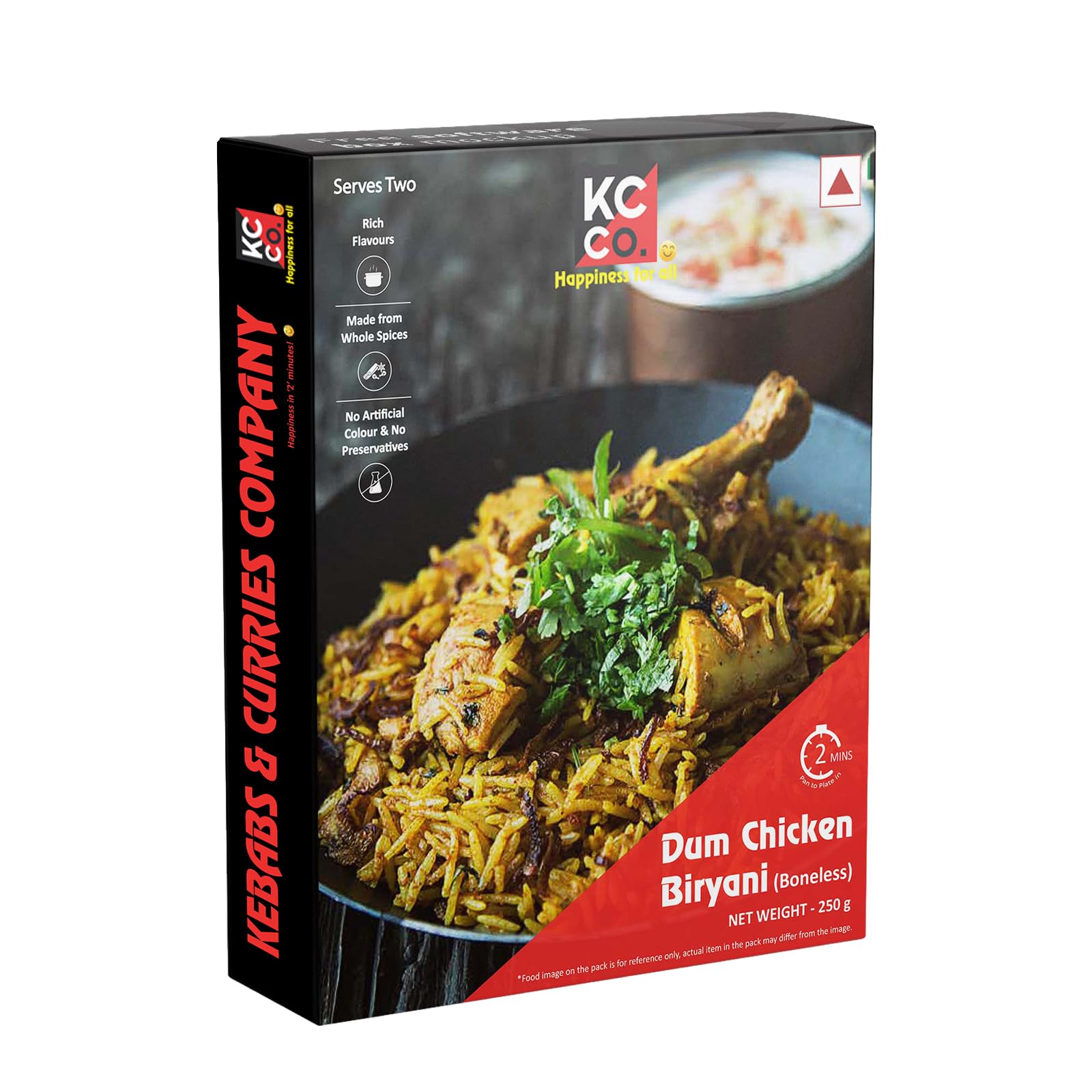 KEBABS & CURRIES COMPANY Ready To Eat Dum Chicken Biryani -(Boneless),Non Veg Instant Indian Food,Heat And Eat Meal,Microwavable,Ready In Just 2 Minutes(250 Gm Pack) (B0CJR89627) Amazon Price History, Amazon Price Tracker