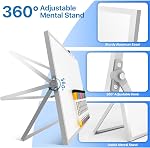 Tableau blanc avec support, tableau blanc hebdomadaire double 16"x12", 10 Marqueurs, 6 Des aimants, 1 Eraser, Bureau portable tableau blanc pour la planification,Weekly calendrier conseil pour l'école pour la maison